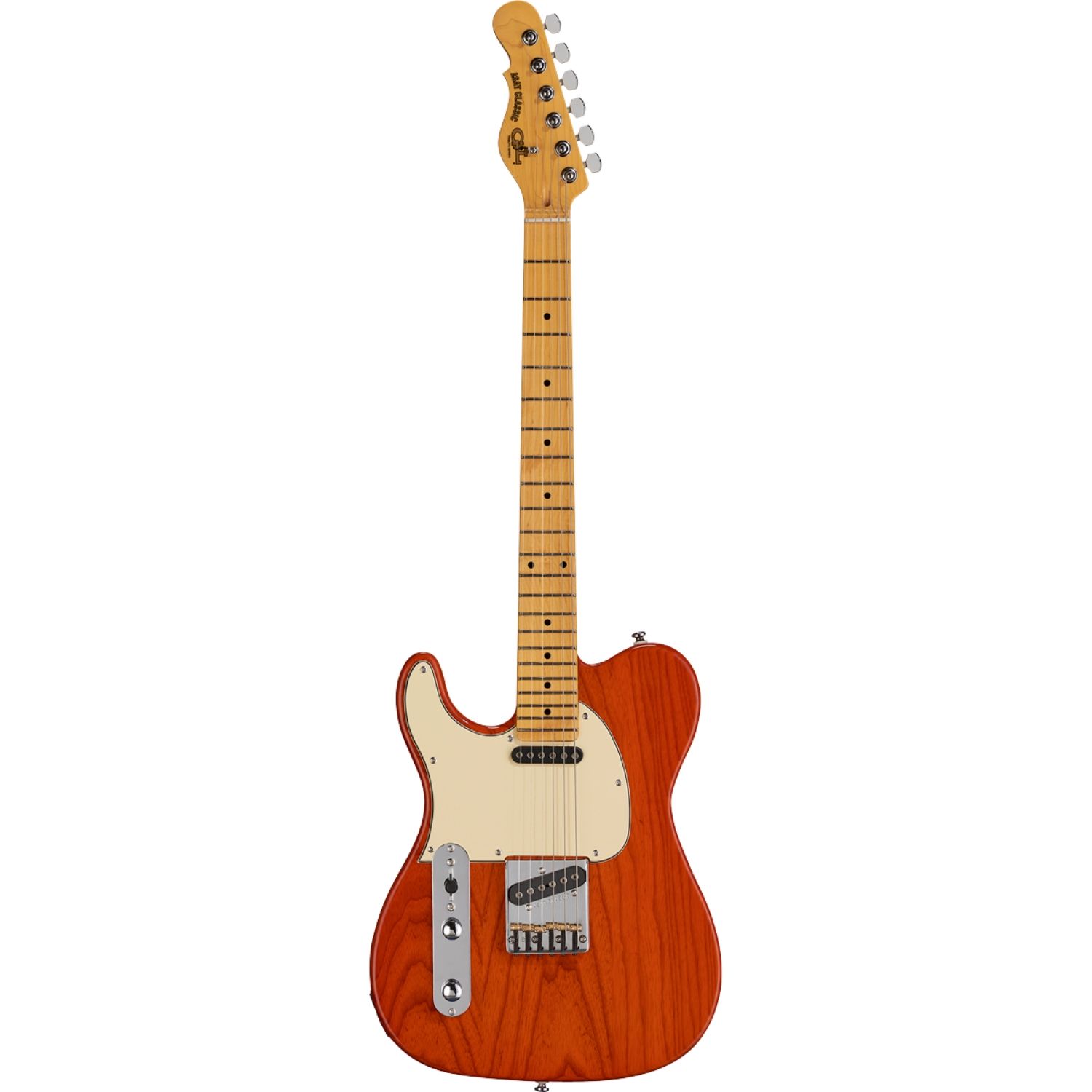 GL Tribute ASAT Classic Left-Handed Electric Guitar Clear Orange