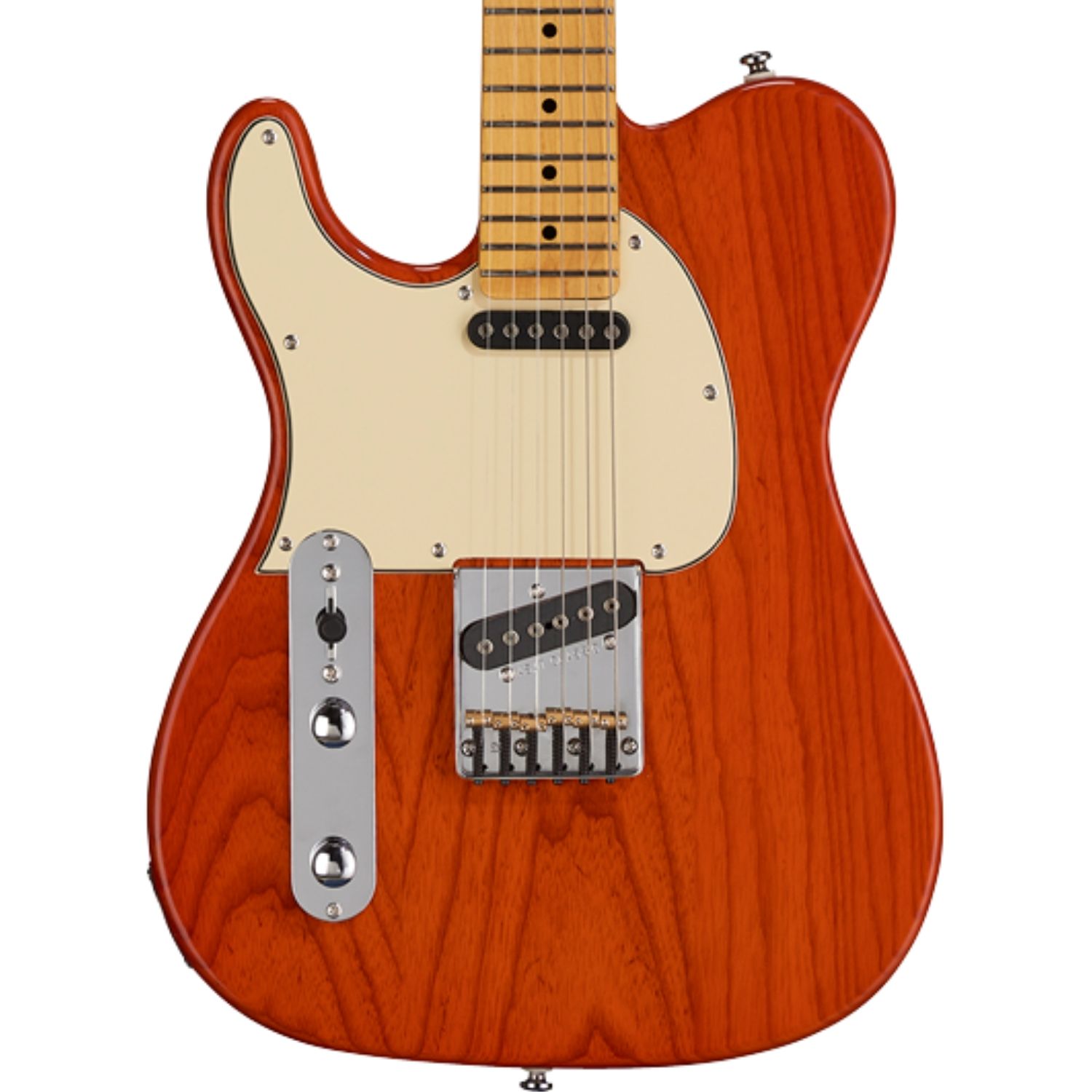 GL Tribute ASAT Classic Left-Handed Electric Guitar Clear Orange