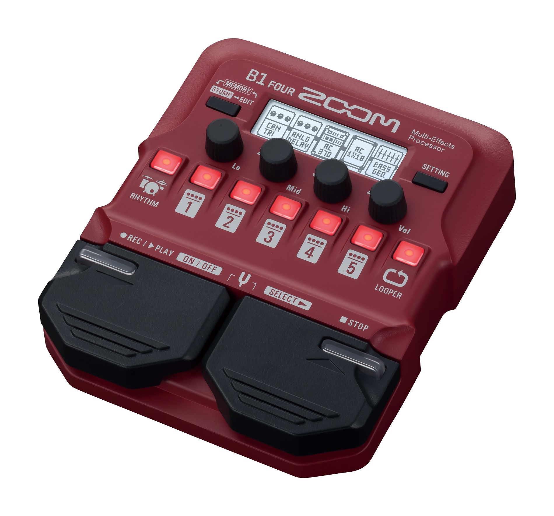 Zoom B1 Four Bass Multi-Effects Pedal