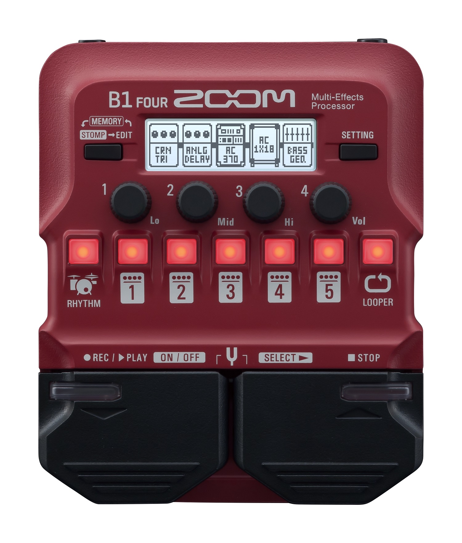 Zoom B1 Four Bass Multi-Effects Pedal