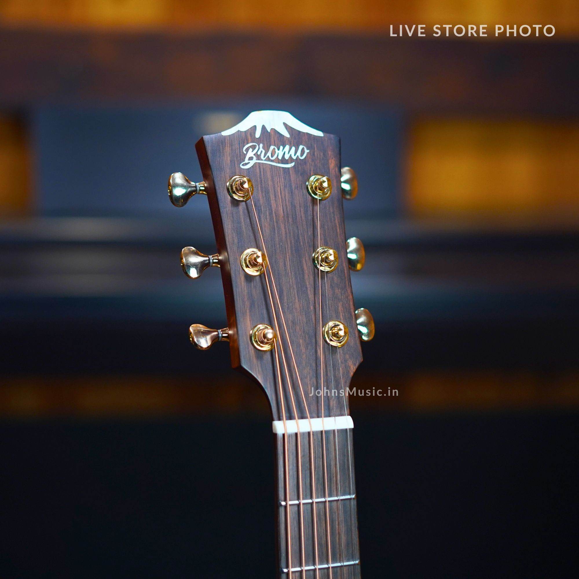 Bromo BAR4GCE electro acoustic guitar online price in India Exotic Mango wood