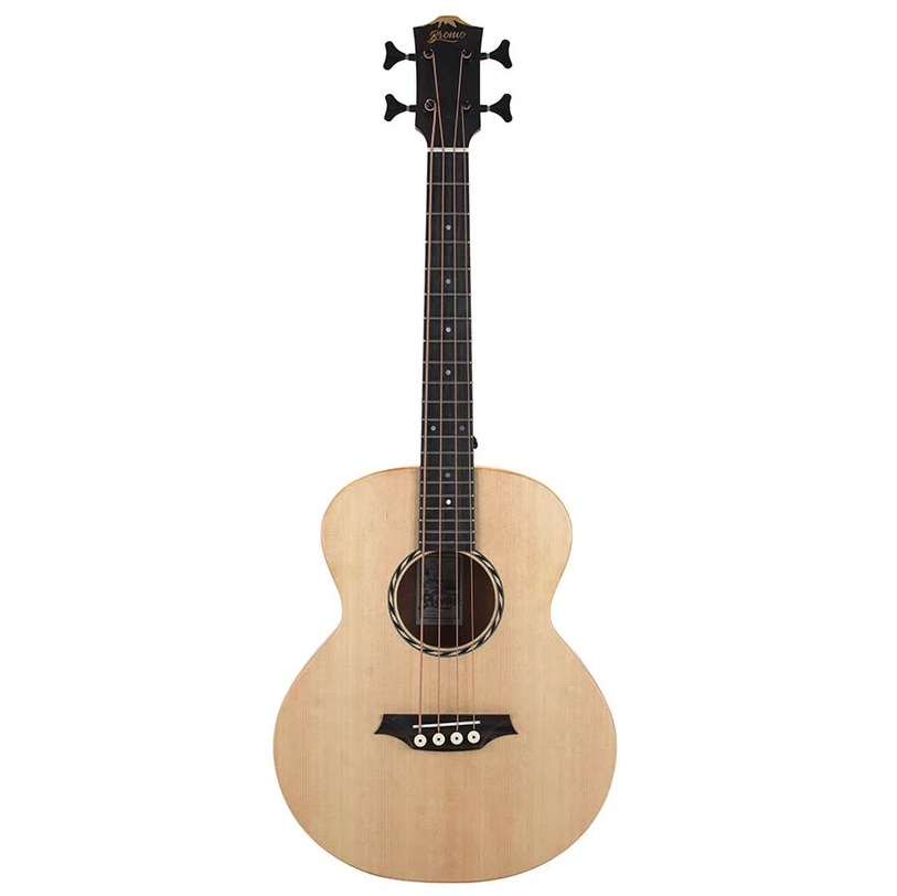 Bromo BAT8E Solid Top Mini Jumbo Electro Acoustic Bass Guitar Fishman EQ online in India at johnsmusicin at the lowest price Online price in India