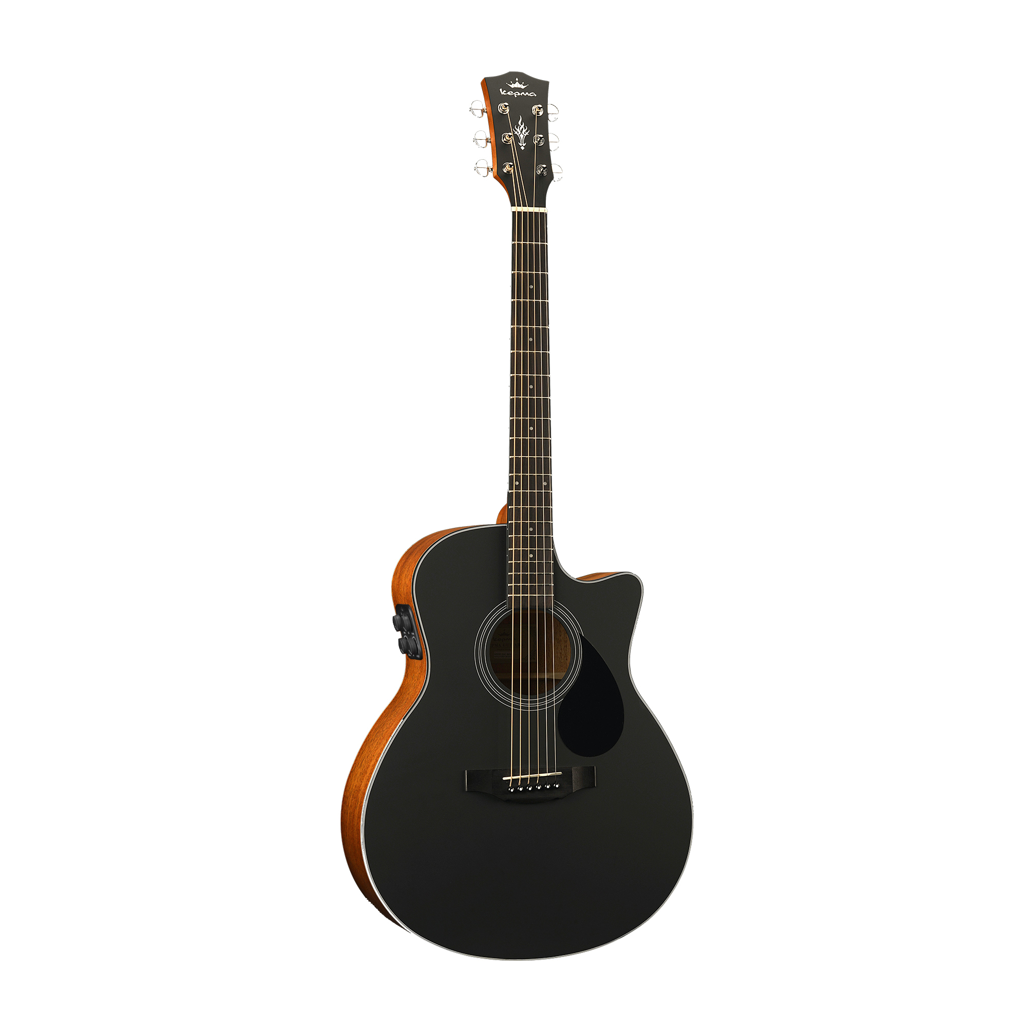 Kepma EAC-E TRANS K10 Semi - Acoustic Guitar - Black Matt Online price in India