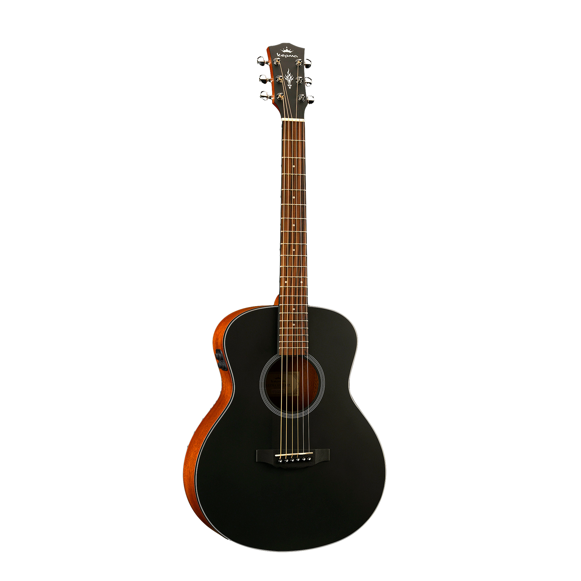 Kepma ES36-E TRANS K10 Semi - Acoustic Guitar - Black Matt Online price in India