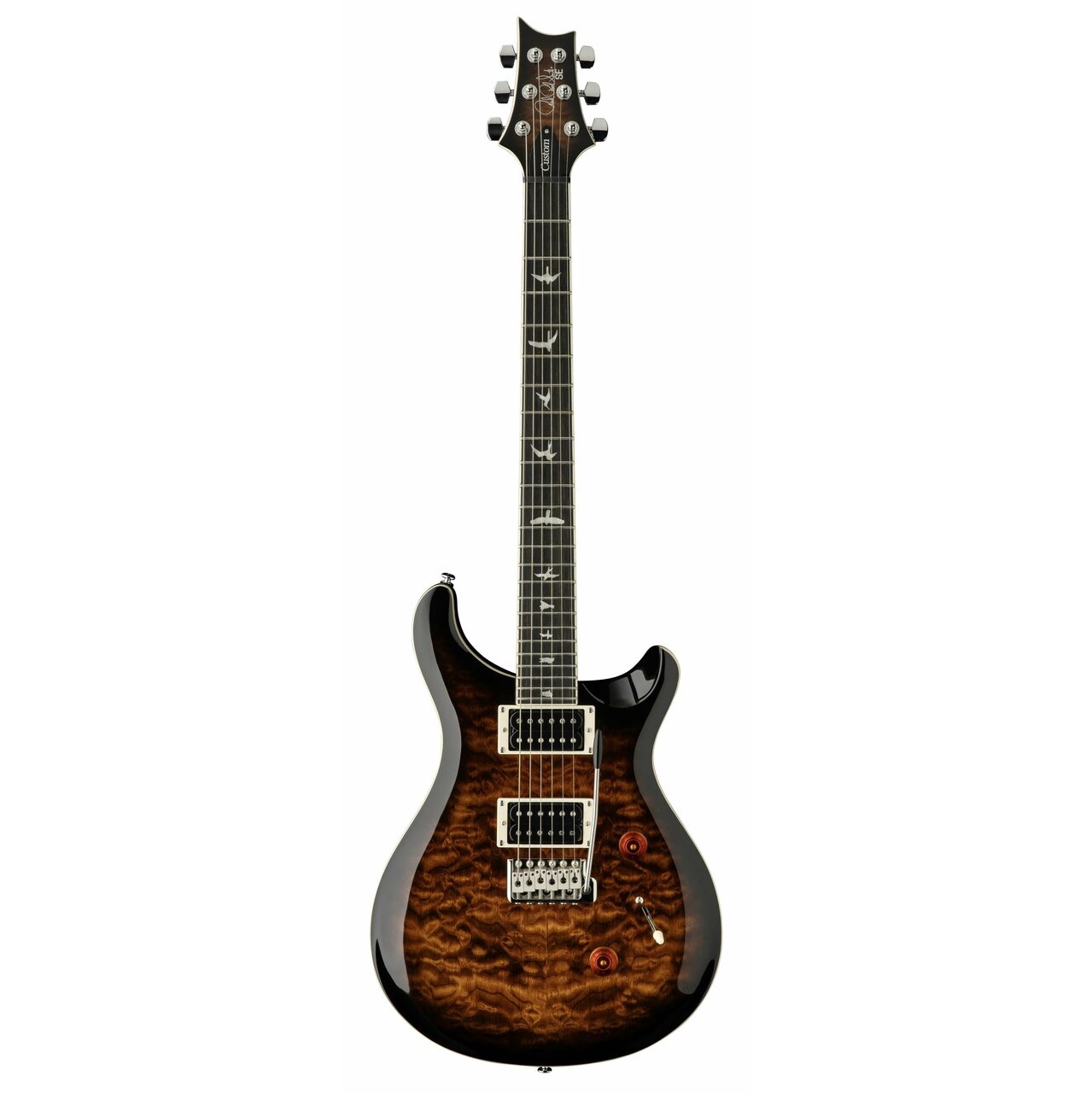 PRS SE Custom 24 Quilt 6 String Electric Guitar online in India at johnsmusicin at the lowest price PRS SE Custom 24 Quilt 6 String Electric Guitar Online price in India
