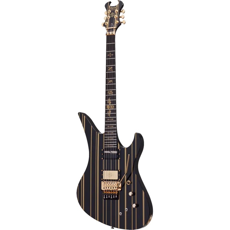 Schecter Guitar Research Synyster Gates Custom-S Electric Guitar Black Gold