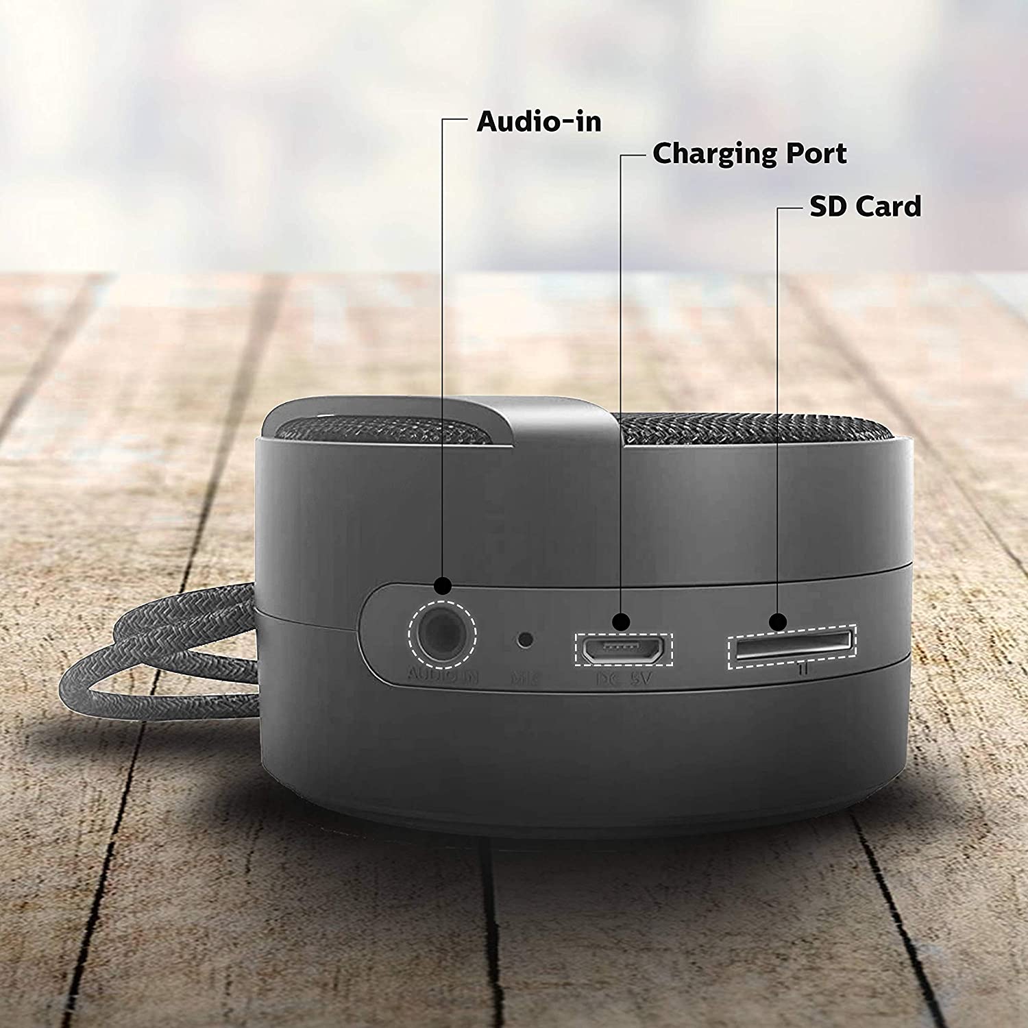 Philips BT40BK94 2 Watt Wireless Bluetooth Portable Speaker Black in India