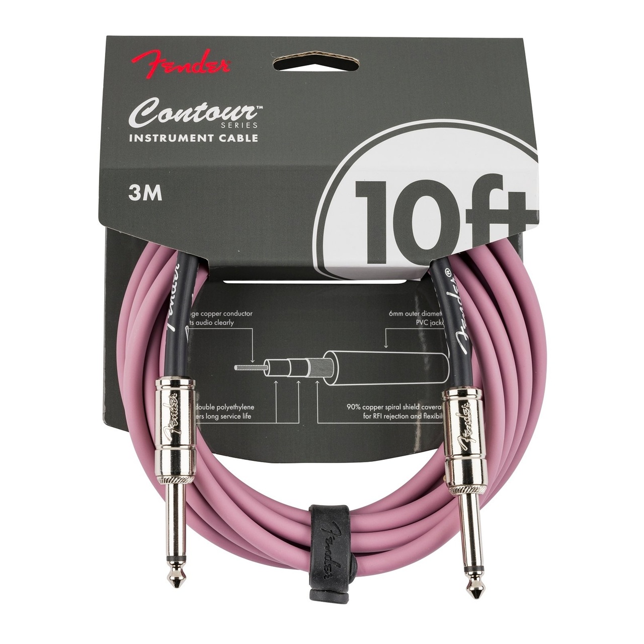 Fender Contour Instrument Cable 10 feet online in India at johnsmusicin at the lowest price Online price in India