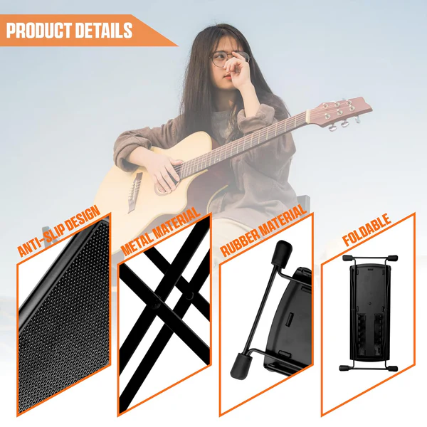 Softline Pro SP26 Foldable Metal Foot Rest Stand for Guitar Player online in India at johnsmusicin at the lowest price Online price in India