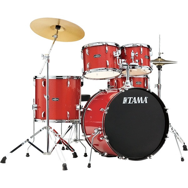 Tama Stagestar 5-Piece Acoustic Drum Kit with 22-Inch Bass Drum and FREE Pluto Alloy Cymbals