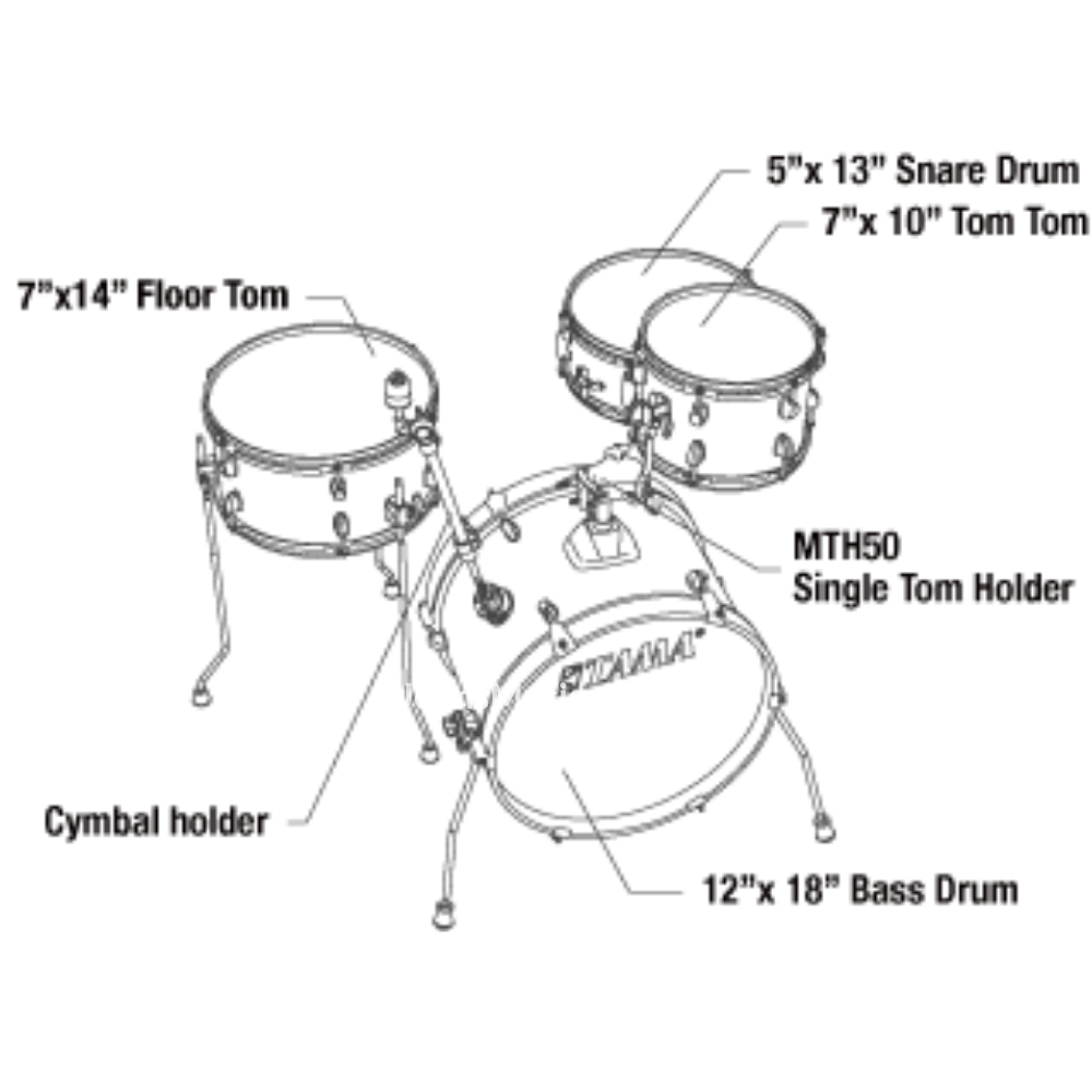 Tama Club JAM Kit 4 Piece LJK48H4 AQB
