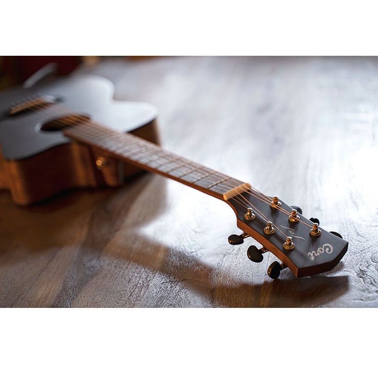 Cort Core OC Spruce 6-Strings Electro Acoustic Guitar Open Pore Trans Black Online price in India