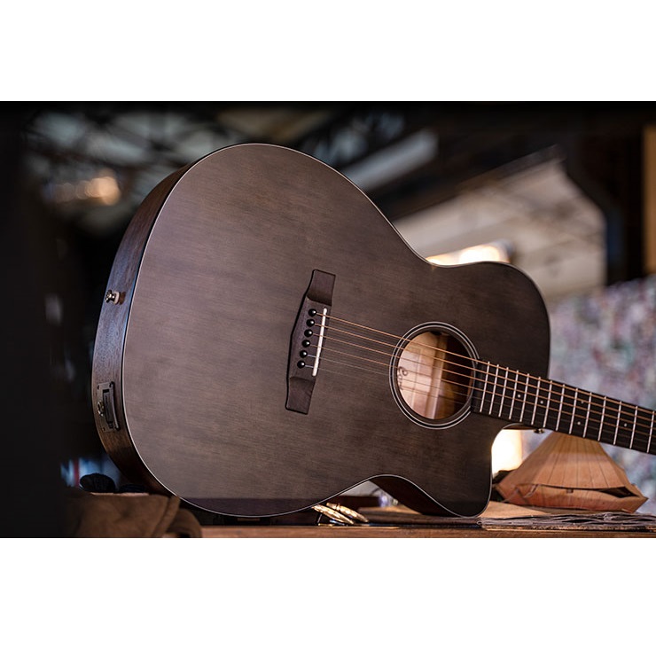 Cort Core OC Spruce 6-Strings Electro Acoustic Guitar Open Pore Trans Black Online price in India