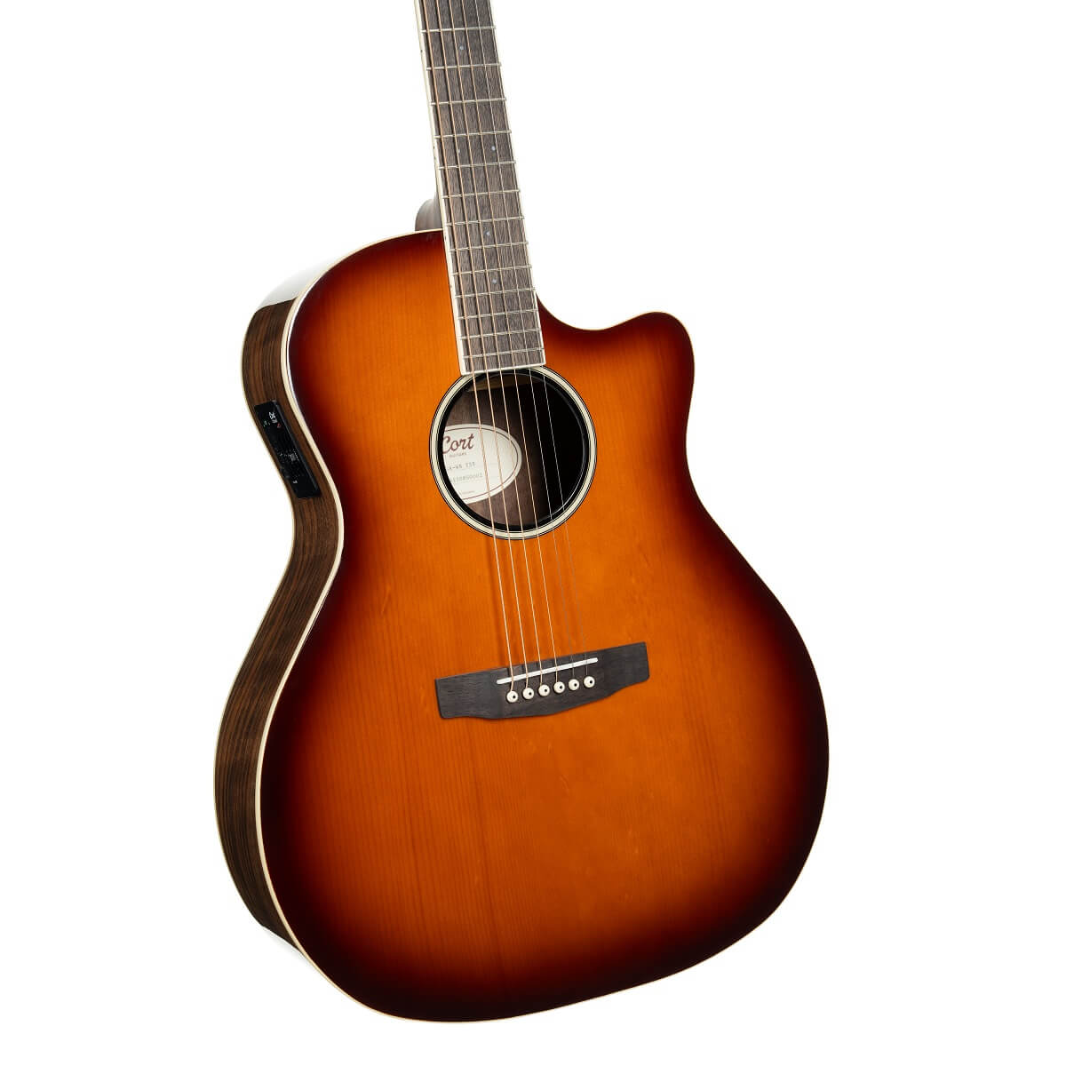 Cort Exotic-GA Walnut Electro Acoustic Guitar Sunburst online in India at johnsmusicin at the lowest price Online price in India