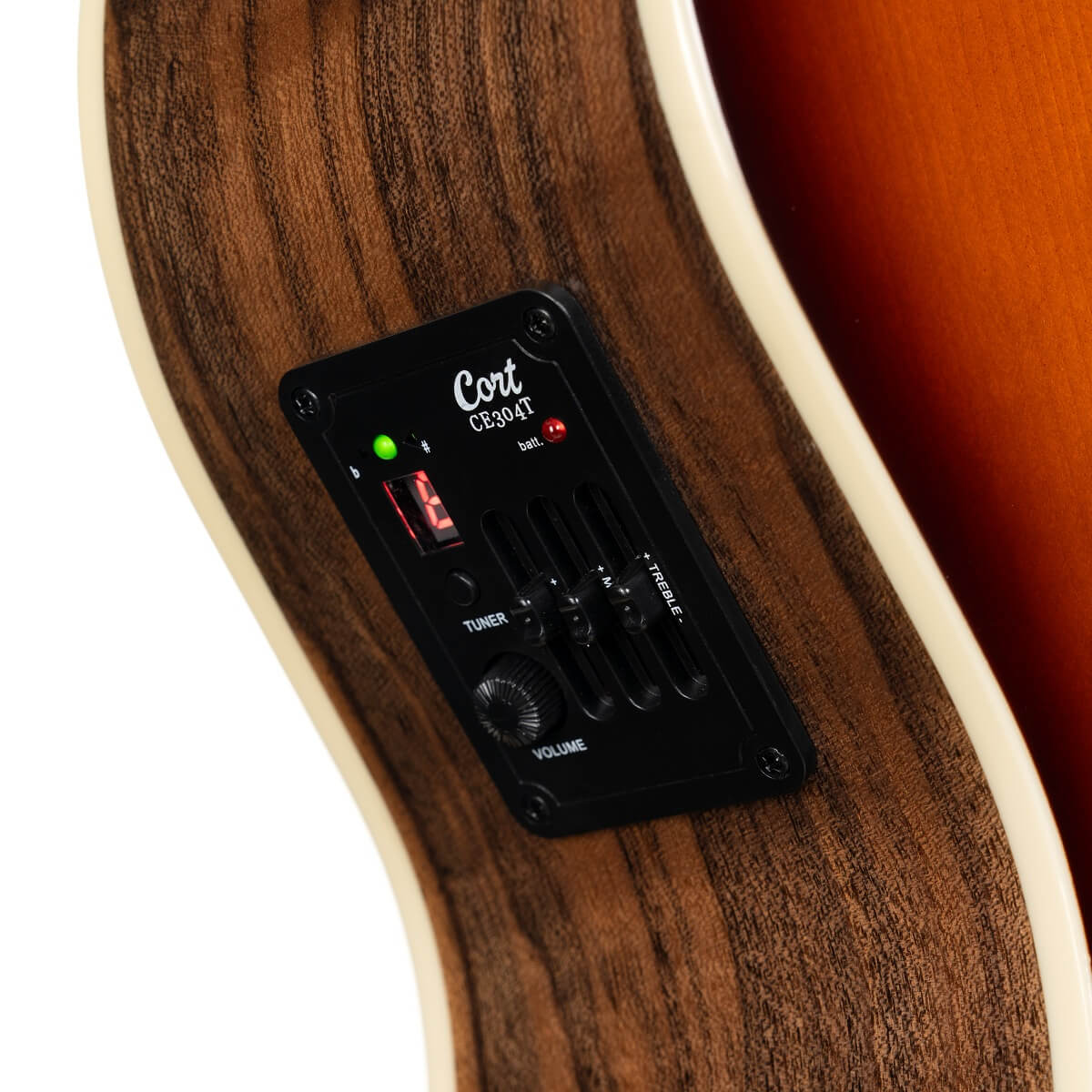 Cort Exotic-GA Walnut Electro Acoustic Guitar Sunburst online in India at johnsmusicin at the lowest price Online price in India