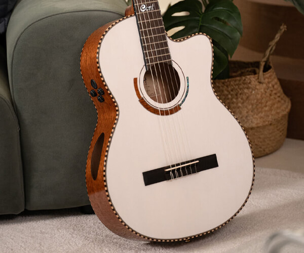 Cort Sol Encanto 6 String Semi Acoustic Guitar with Case