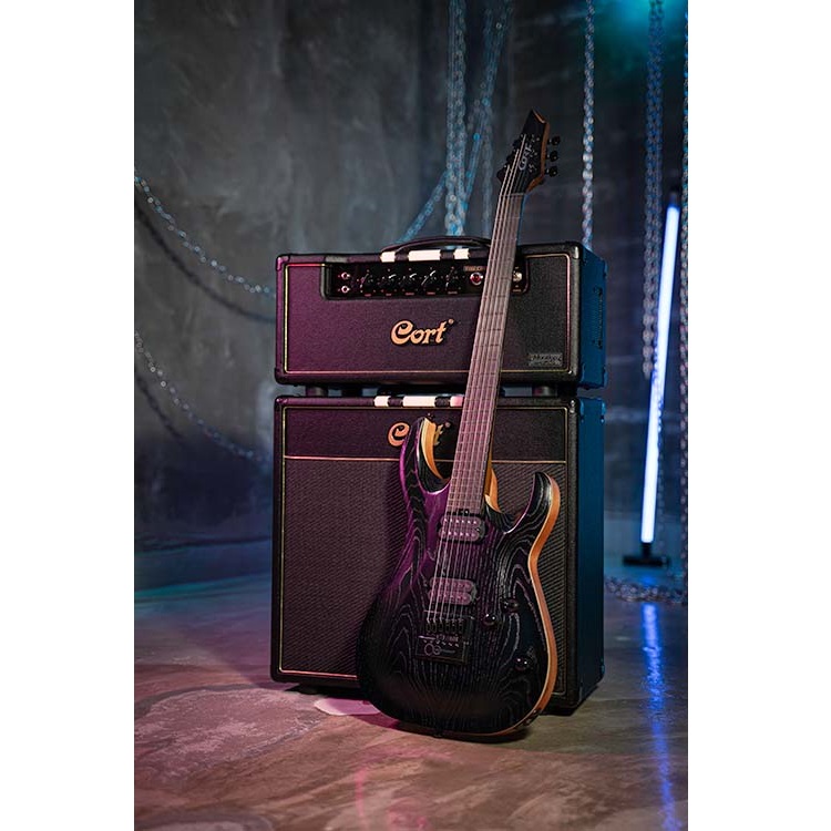Cort Electric Guitar KX700 Evertune Open Pore Black with Bag Online price in India