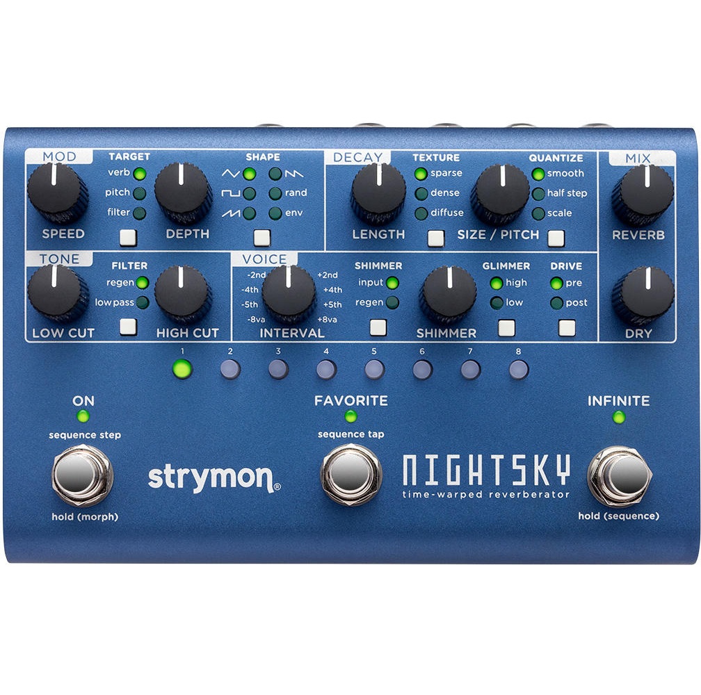 Strymon Nightsky Time Warped Reverberator Pedal online in India at johnsmusicin at the lowest price Online price in India