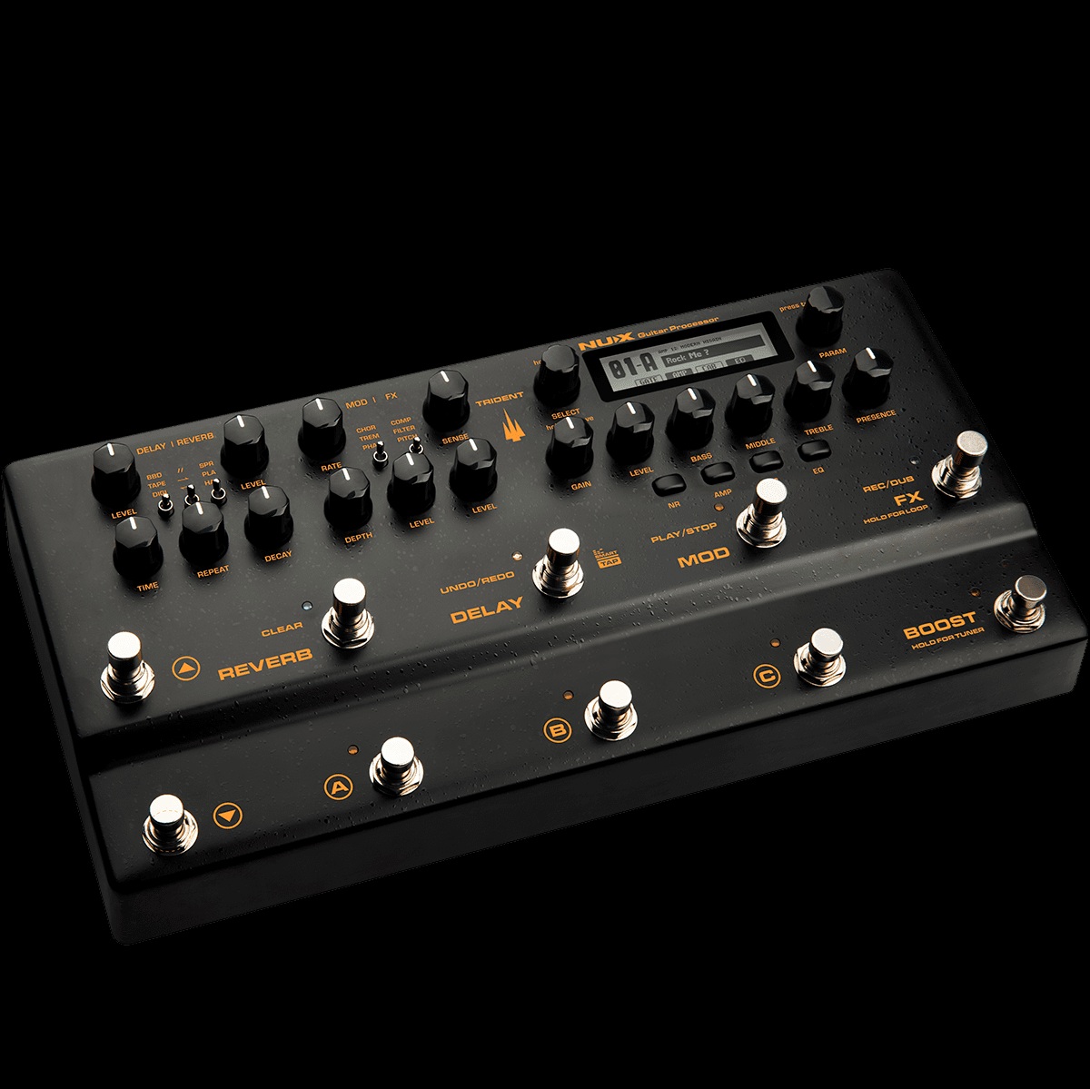 Nux NME-5 Trident Multi Effects Guitar Processor online in India at johnsmusicin at the lowest price Online price in India