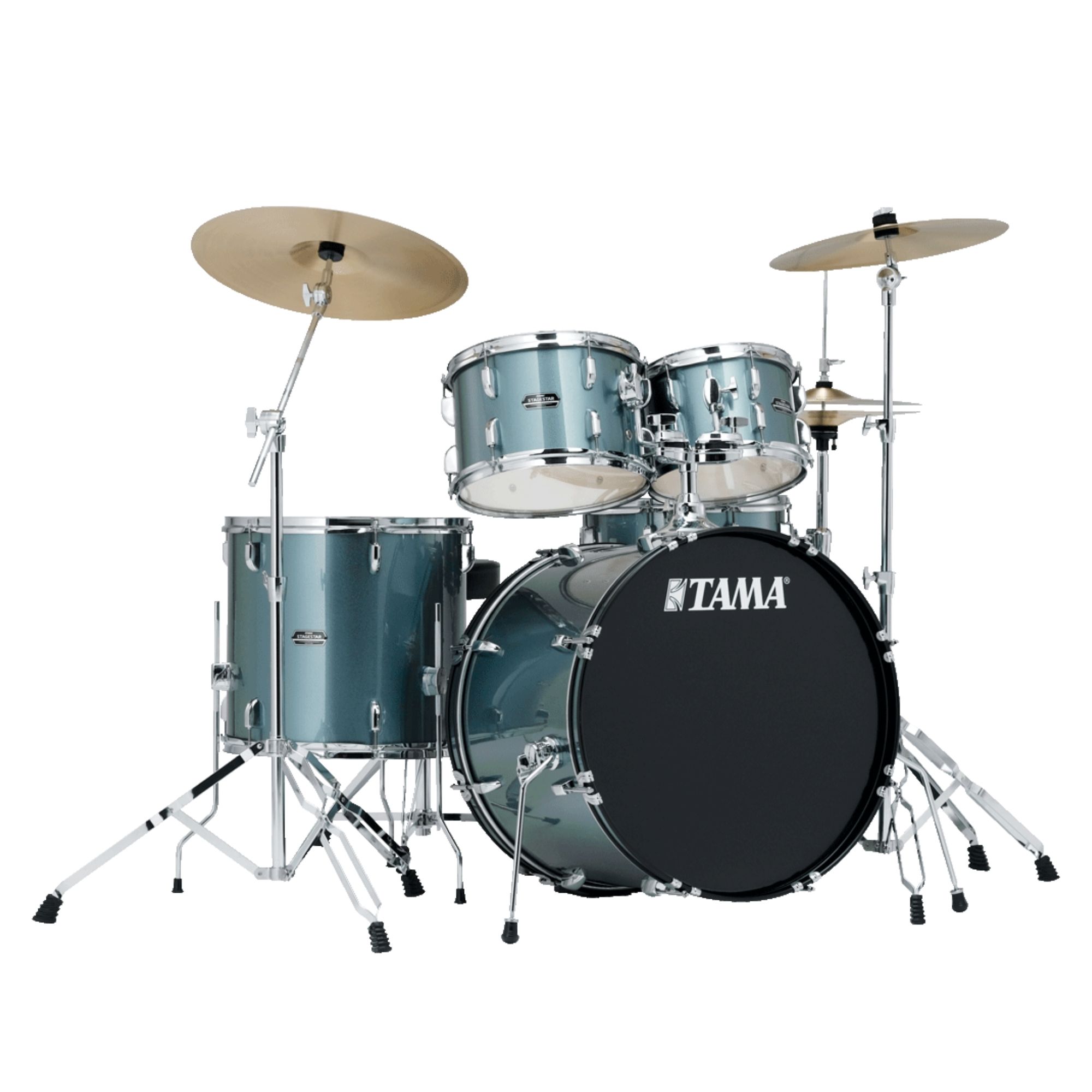 Tama Stagestar 5-Piece Acoustic Drum Kit with 22-Inch Bass Drum and FREE Pluto Alloy Cymbals
