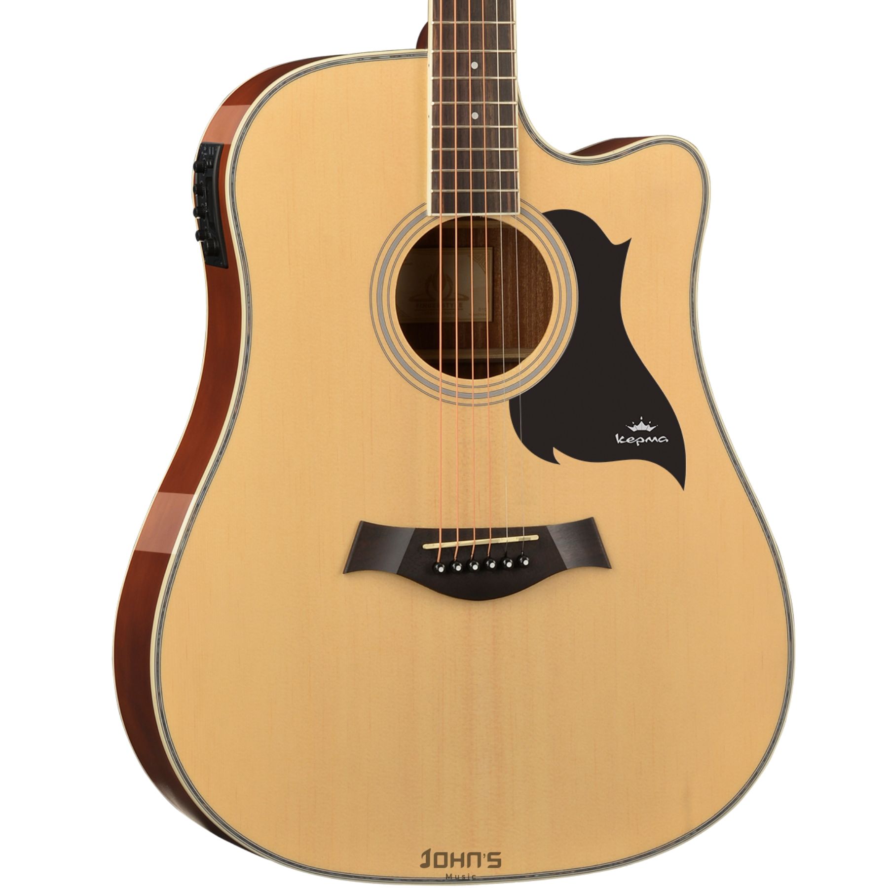 Kepma D1ce semi acoustic Guitar Beginner natural
