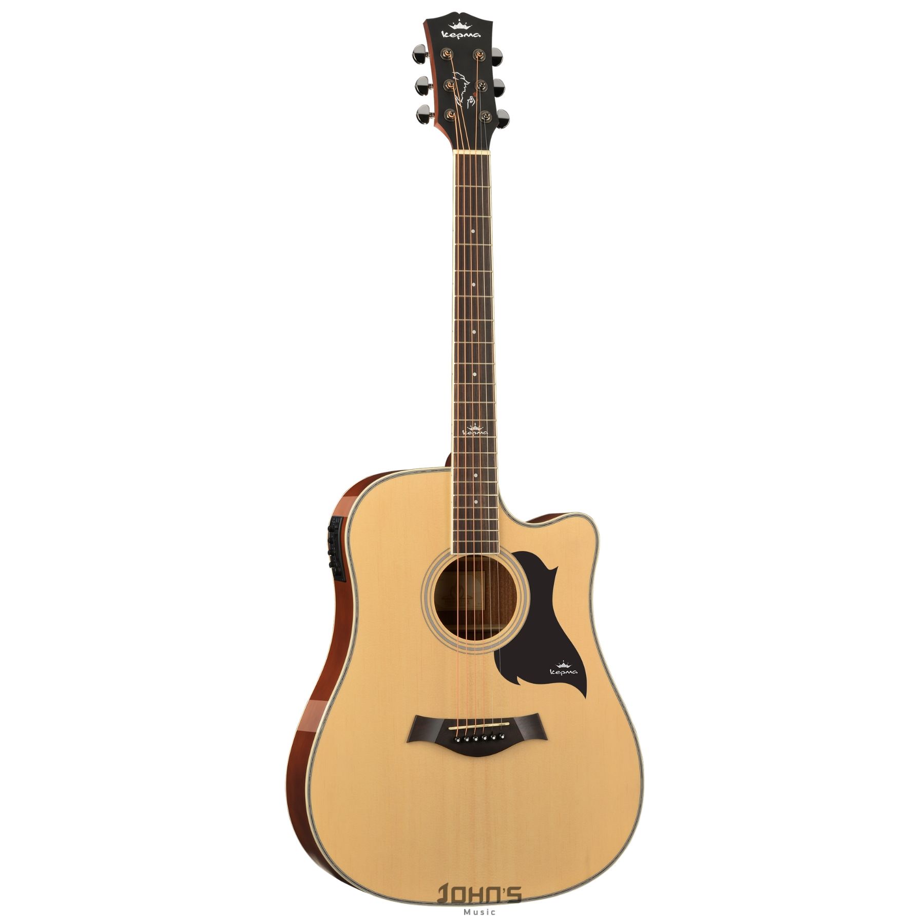 Kepma D1ce semi acoustic Guitar Beginner natural