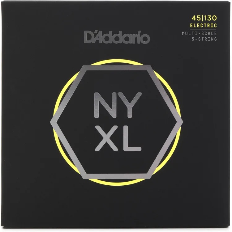 DAddario NYXL45130MS NYXL Hybrid Light Multi-scale 5 string Bass Strings 045-130 Online price in India