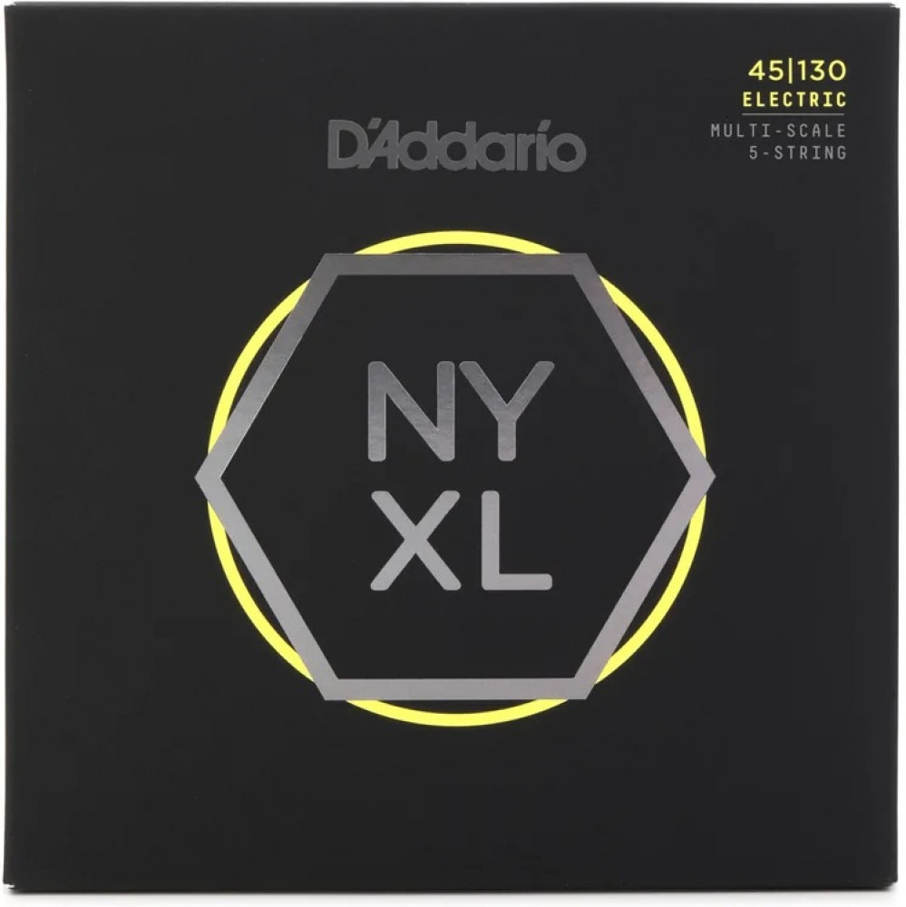 Image of DAddario NYXL45130MS NYXL Hybrid Light Multi-scale 5 string Bass Strings 045-130
