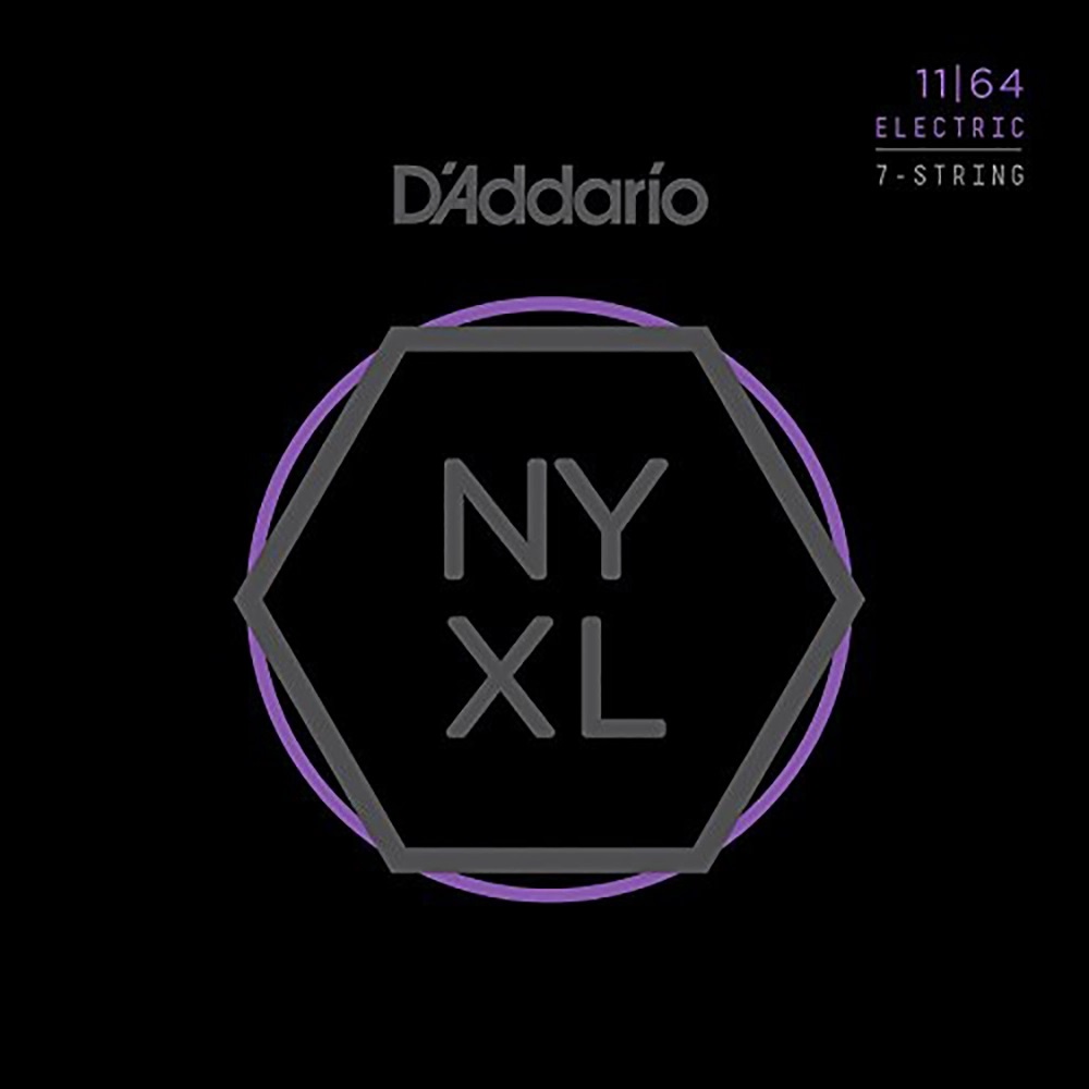 DAddario NYXL1164 Nickel Wound Electric Strings - 011-064 7-string