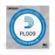 DAddario PL009 Plain Steel 0.009 Single Guitar String