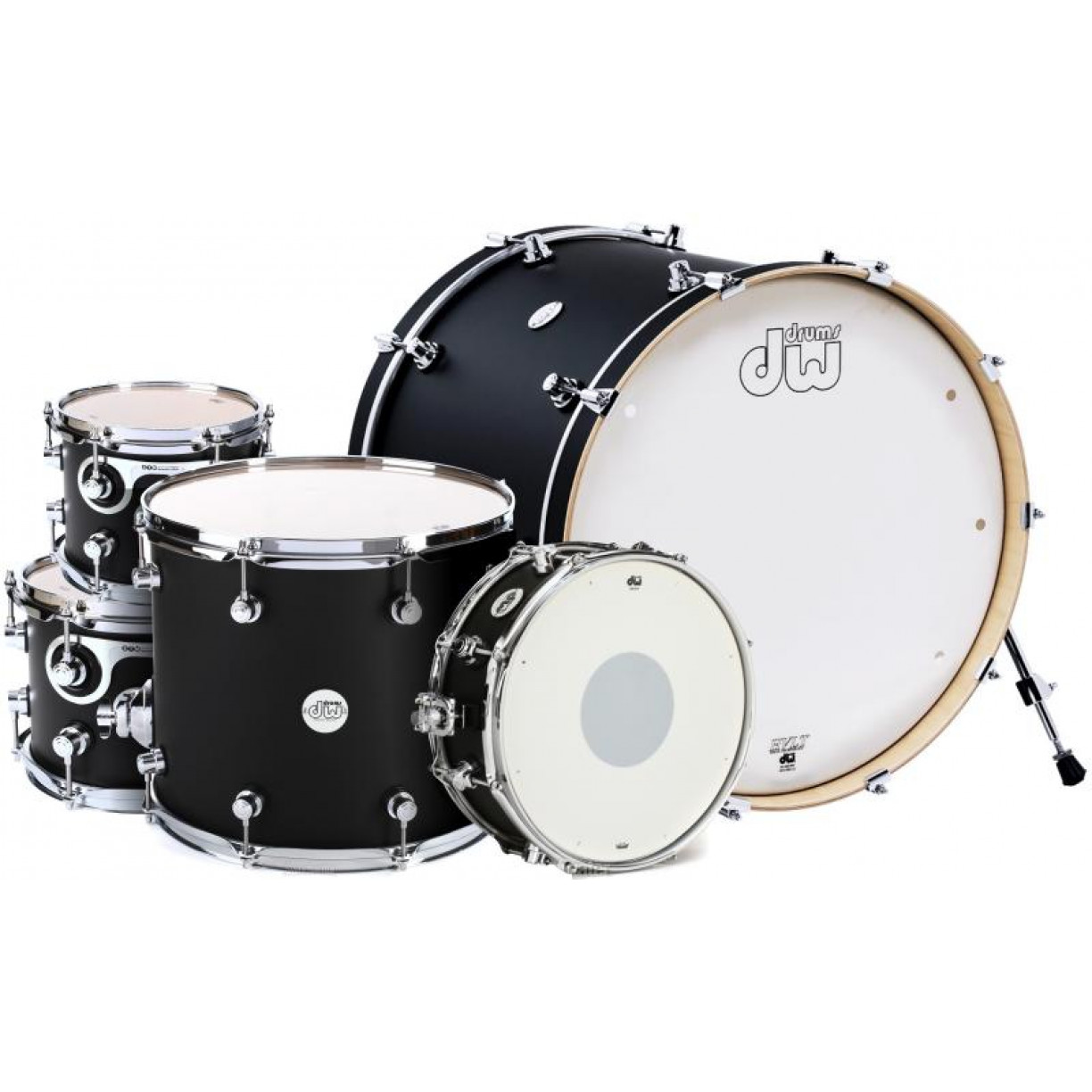 DW Design Series 5-piece Shell Pack - Black Satin