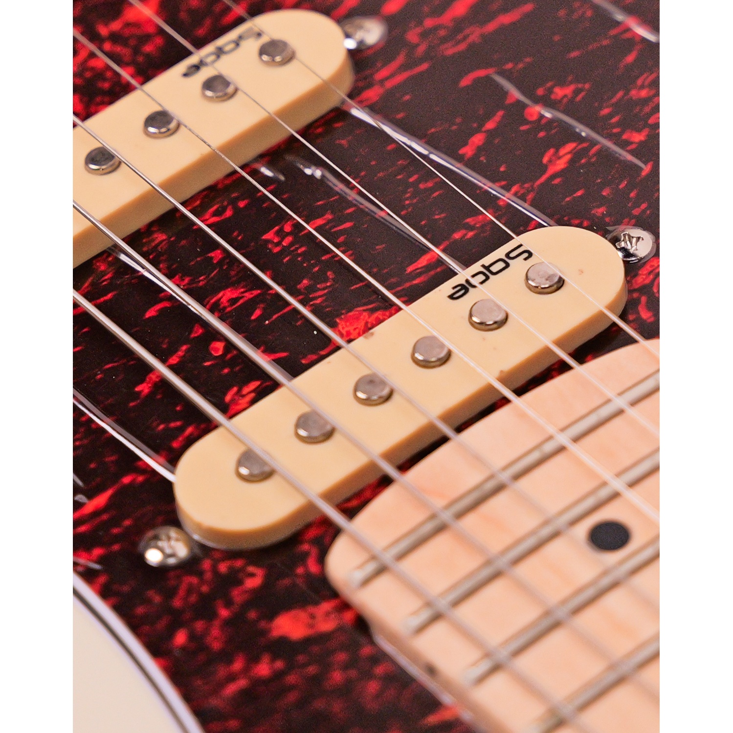 SQOE SEST250 Left handed Olympic White Electric Guitar HSS online in India at johnsmusicin at the lowest price Online price in India