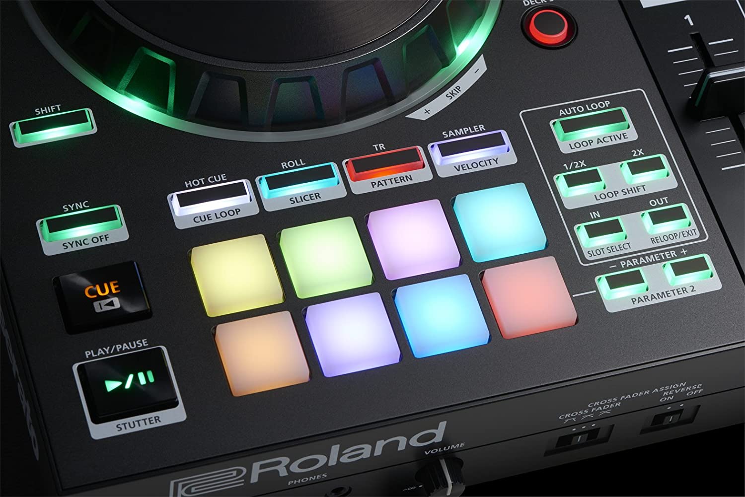 Roland DJ-505 2-deck Serato DJ Controller with Drum Machine