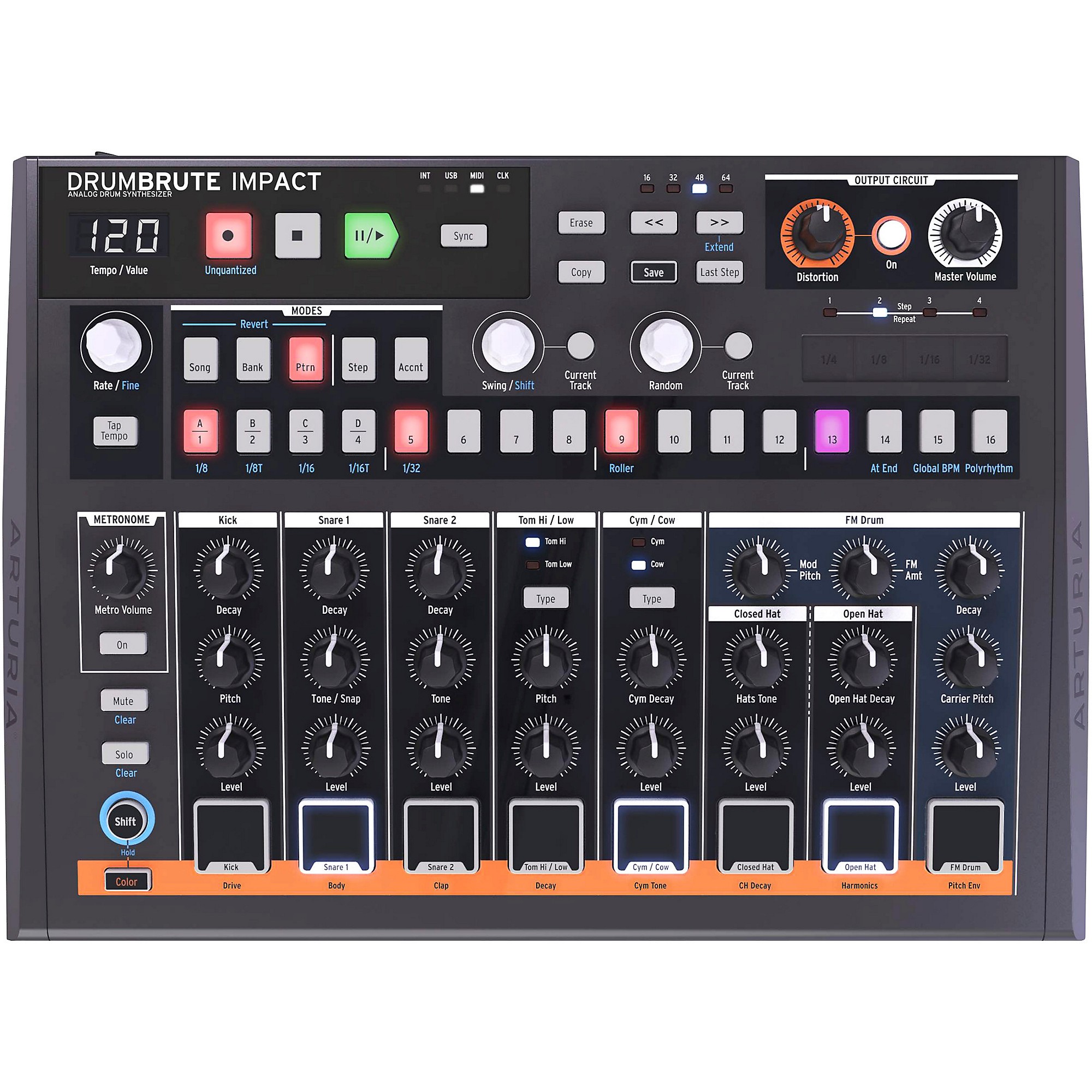 Arturia DrumBrute Impact Analog Drum Machine online price in india