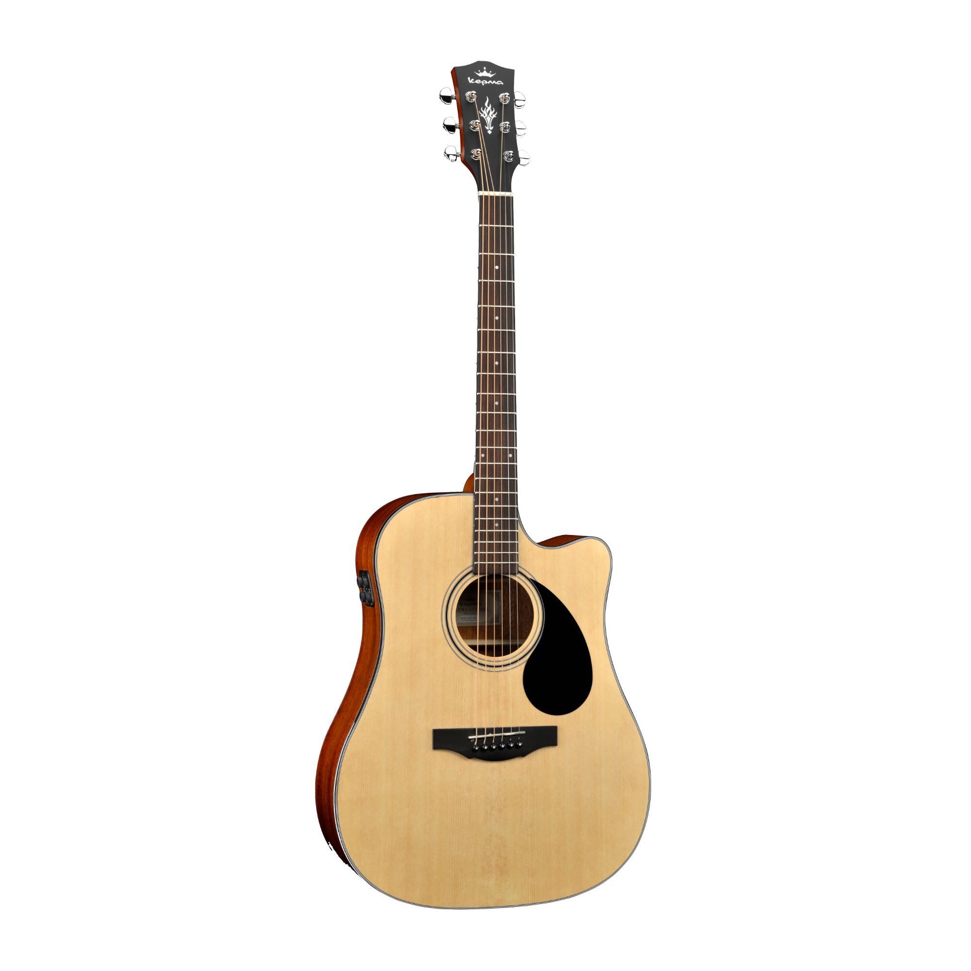 Kepma EDC-E TRANS K10 Semi - Acoustic Guitar - Natural Matt Online price in India