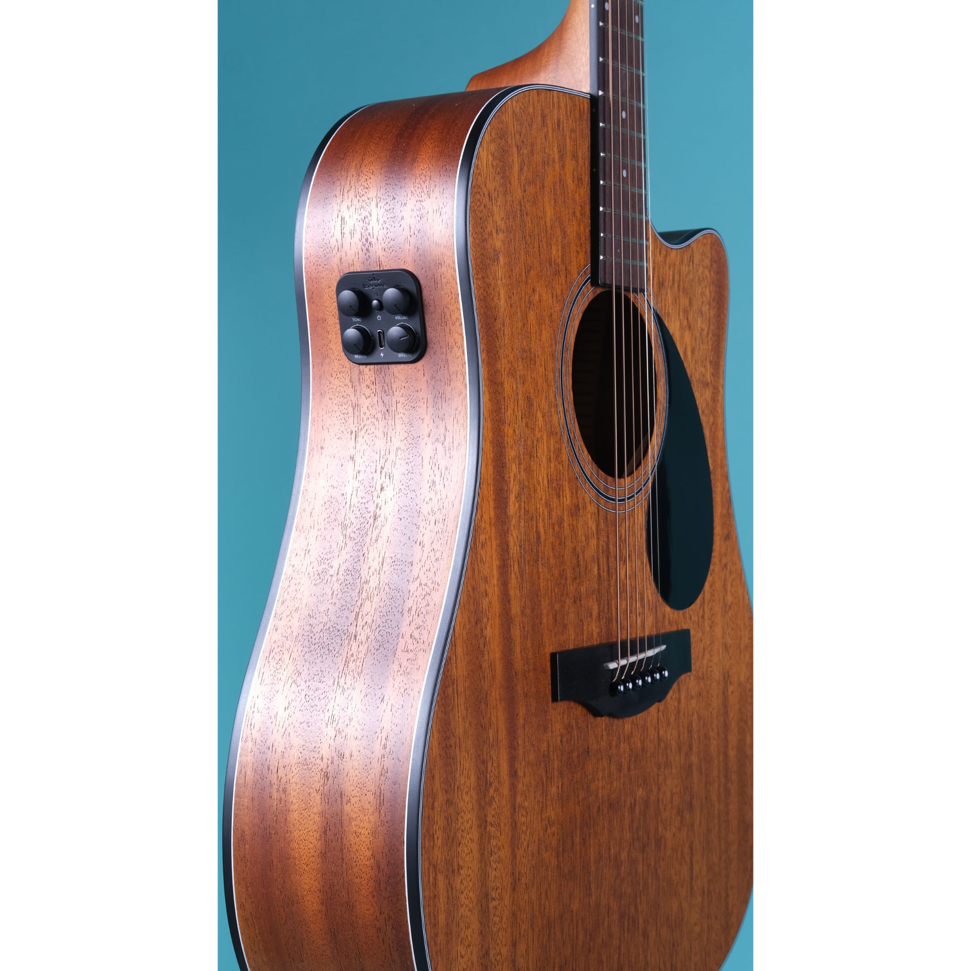 Kepma EDC-E TRANS K10 Semi - Acoustic Guitar - All Mahogany Matt Online price in India