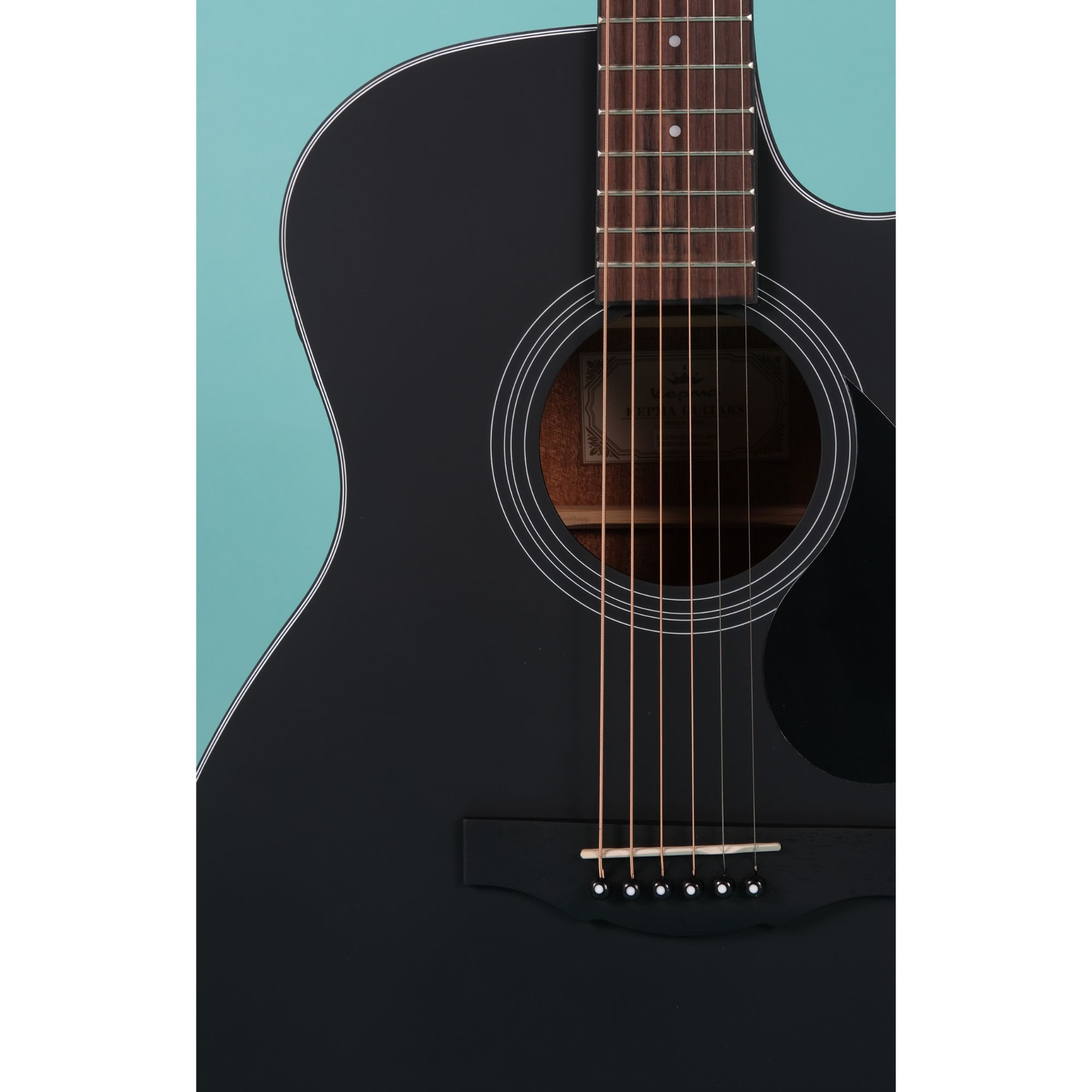 Kepma EAC-E TRANS K10 Semi - Acoustic Guitar - Black Matt Online price in India