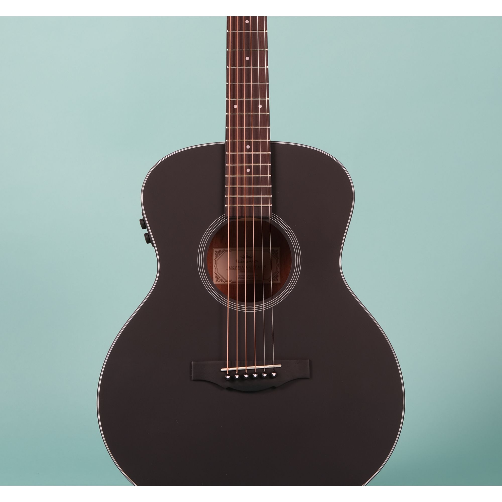 Kepma ES36-E TRANS K10 Semi - Acoustic Guitar - Black Matt Online price in India