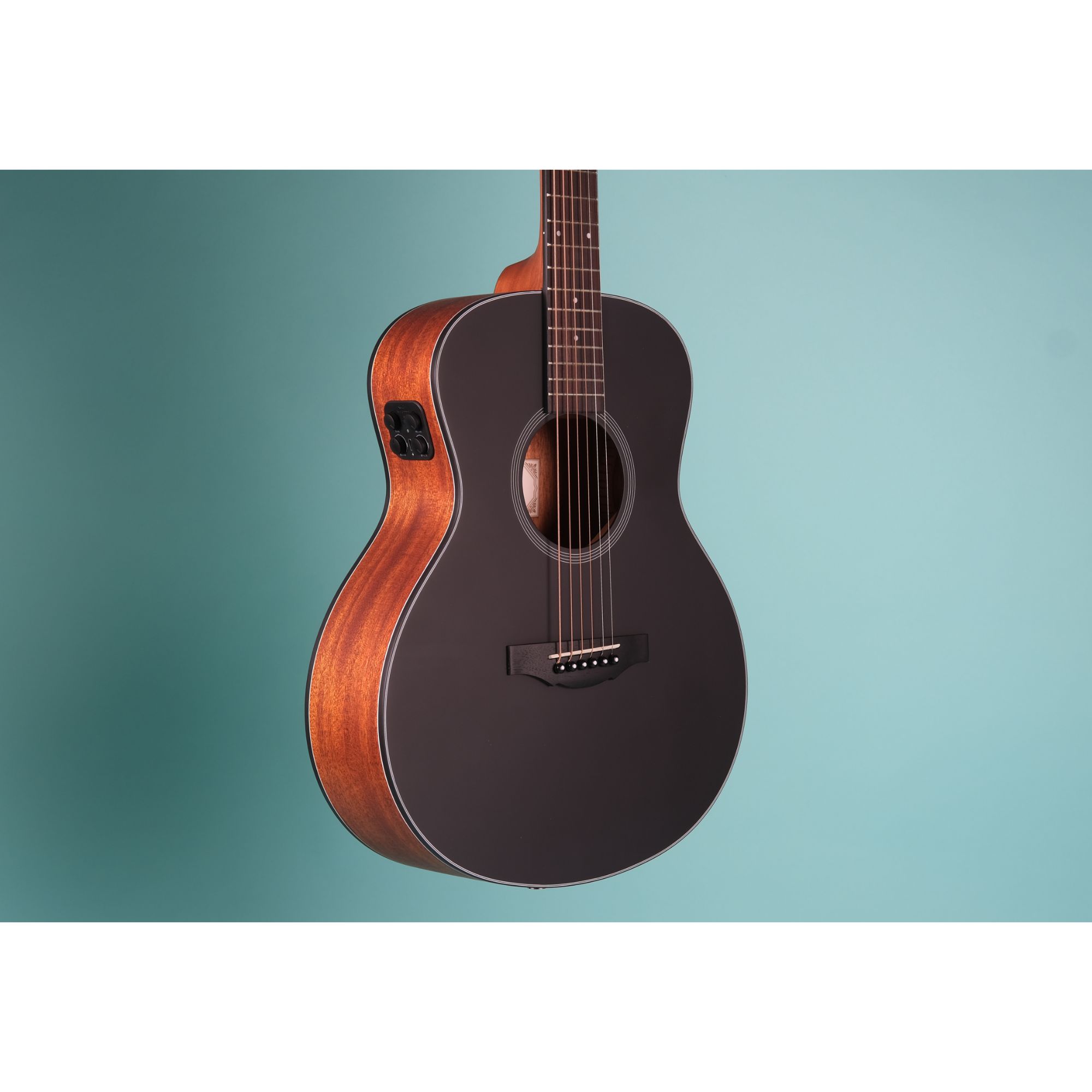 Kepma ES36-E TRANS K10 Semi - Acoustic Guitar - Black Matt Online price in India