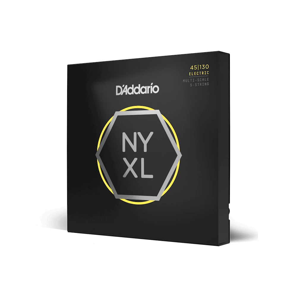 DAddario NYXL45130MS NYXL Hybrid Light Multi-scale 5 string Bass Strings 045-130 Online price in India