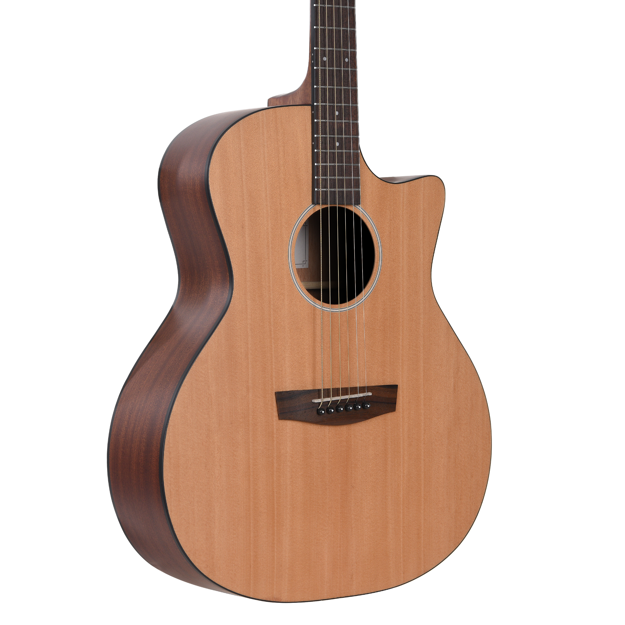 Hex GA70C - Natural matt Acoustic and Semi-acoustic guitar Online price in India