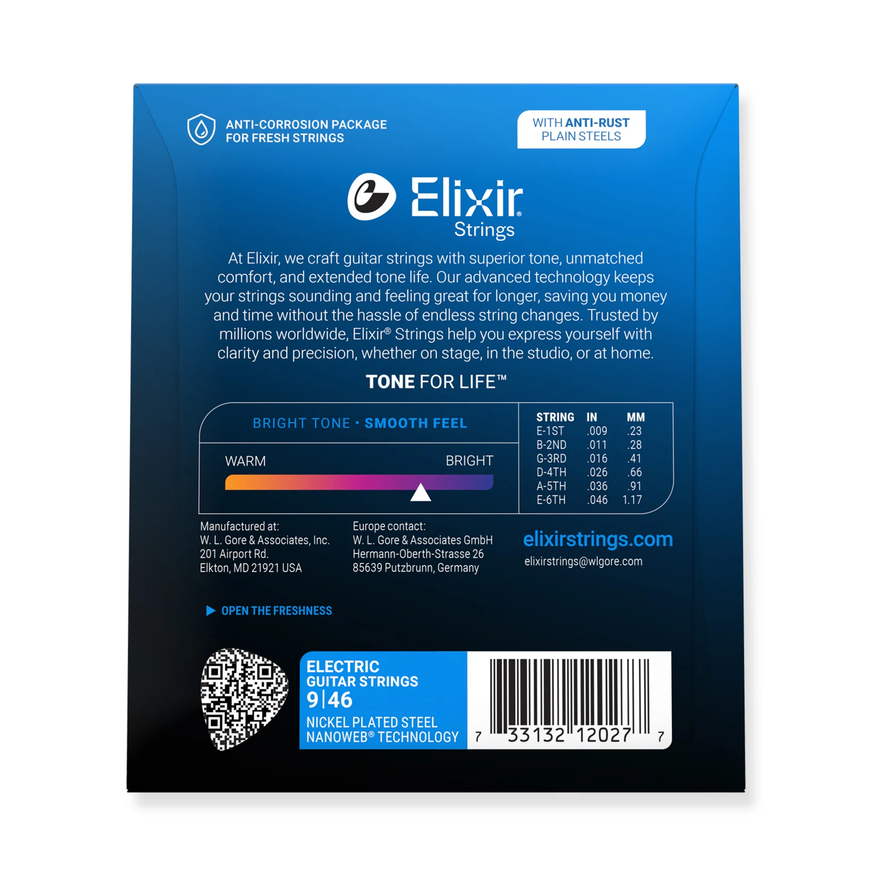 Elixir Strings Nanoweb Electric Guitar Strings - 009-046 Custom Light online in India at johnsmusicin at the lowest price Online price in India