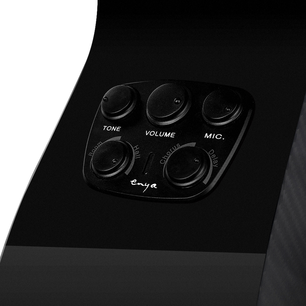 Enya EA-X4EQ TransAcoustic Guitar- Black Glossy with Hard case Online Price in India