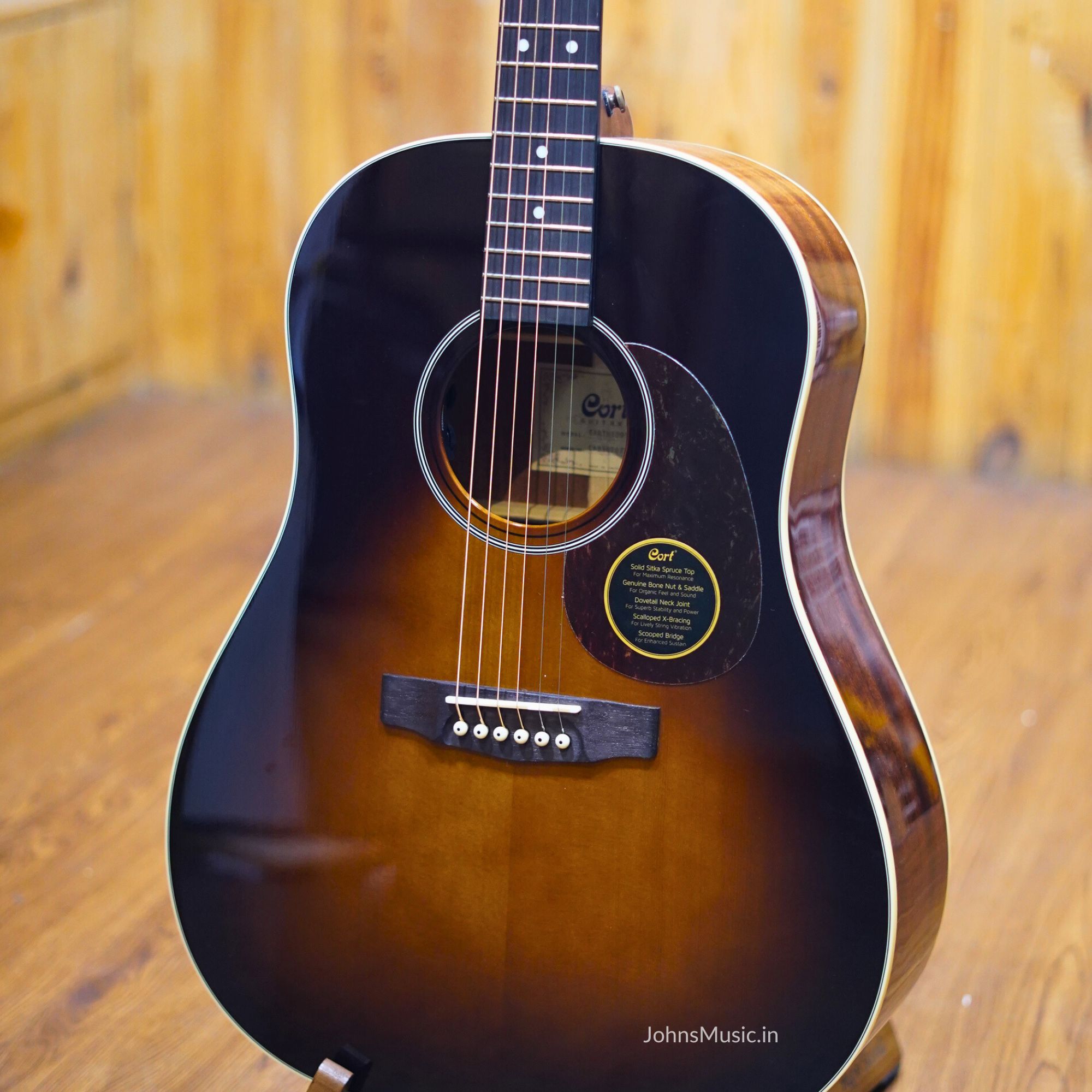 Cort EARTH100SSF Electro Acoustic Guitar Online price in India