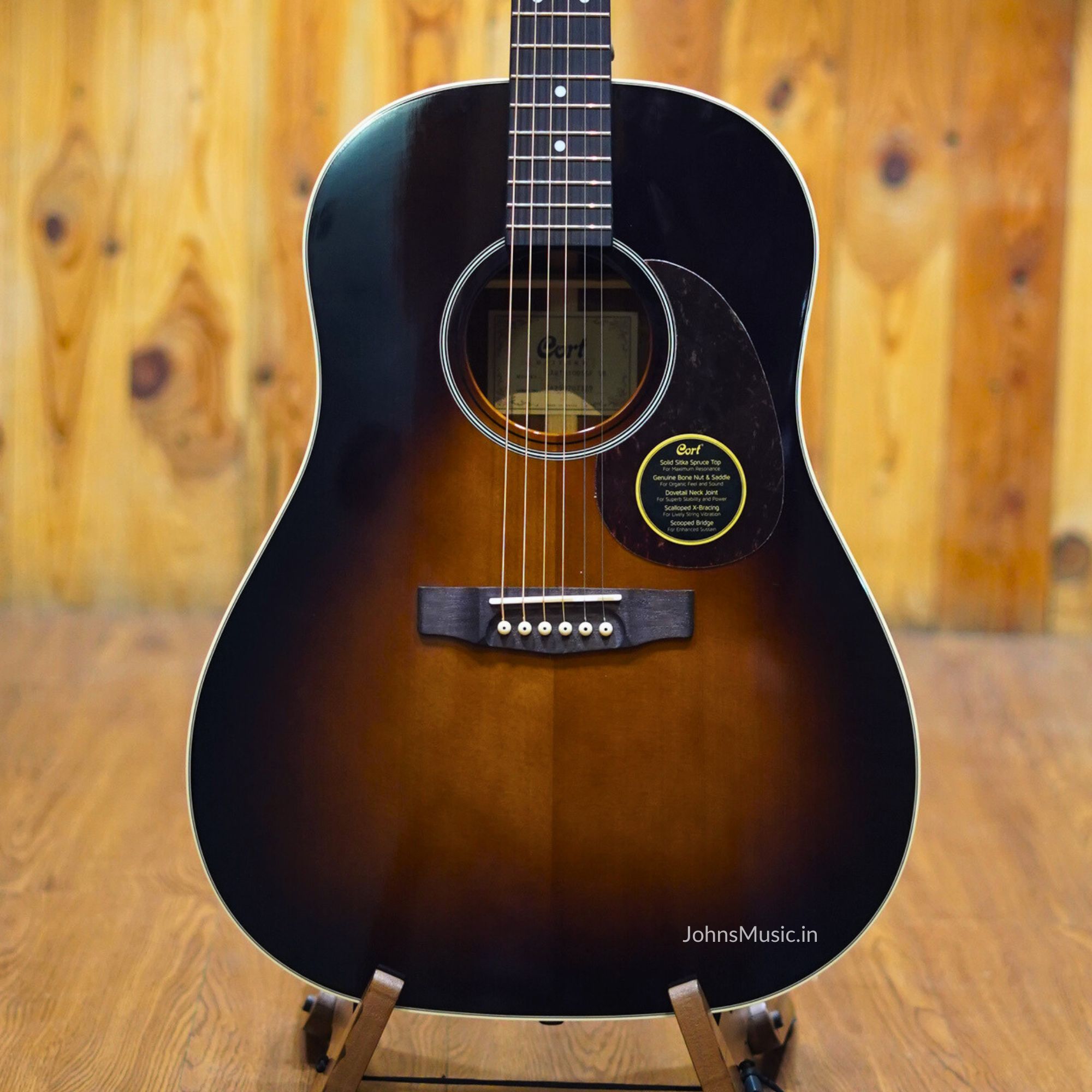 Cort EARTH100SSF Electro Acoustic Guitar Online price in India