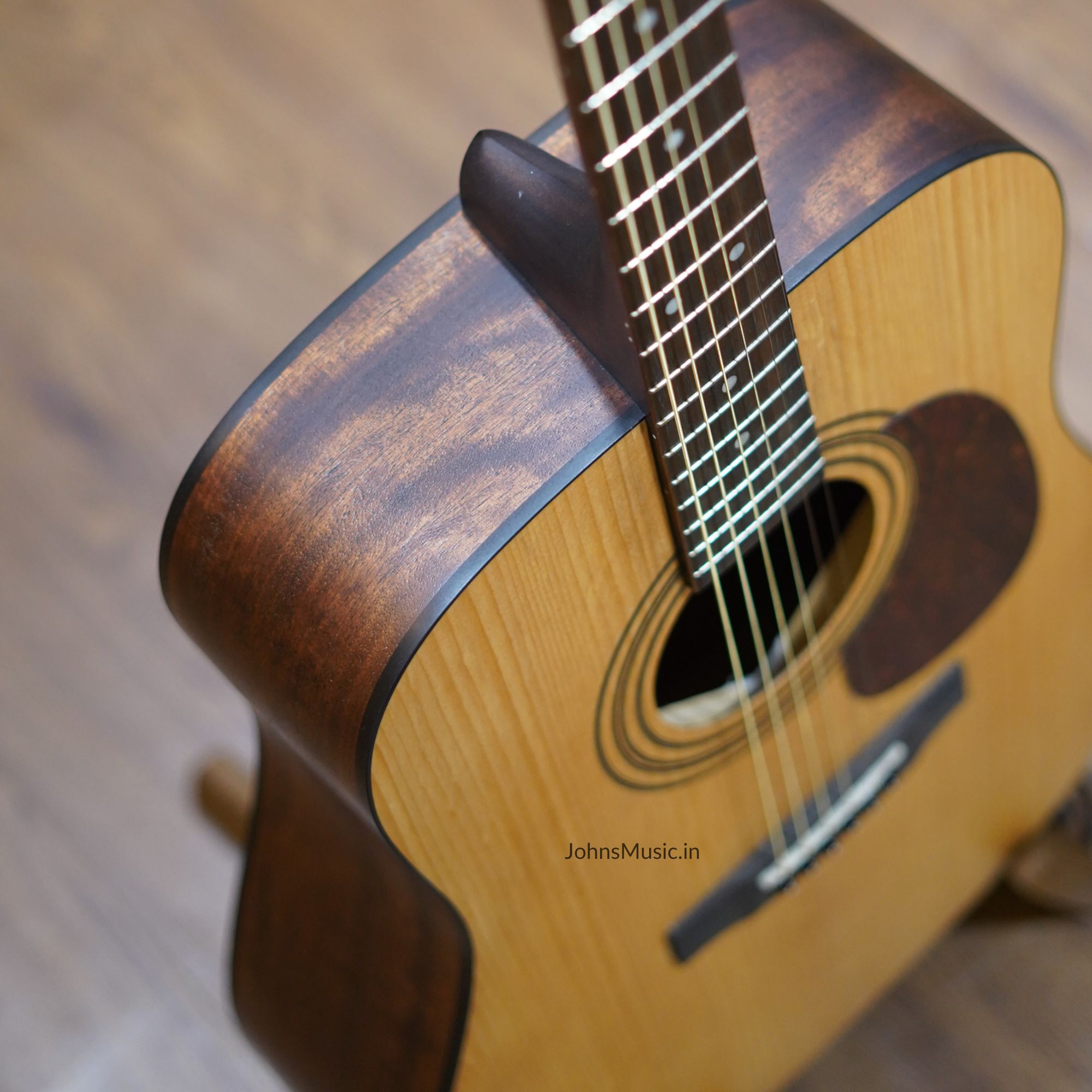 Cort EARTH60 6 String Acoustic Guitar Open Pore Online price in India