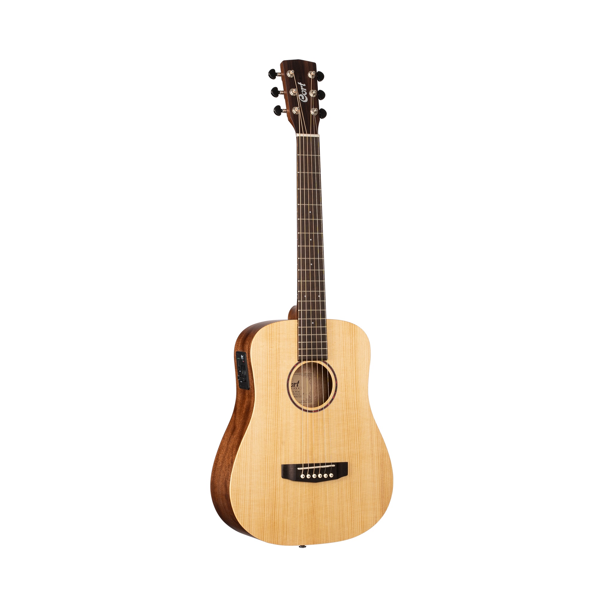 Cort Earth Mini E Adirondack Electro Acoustic Guitar Online price in India