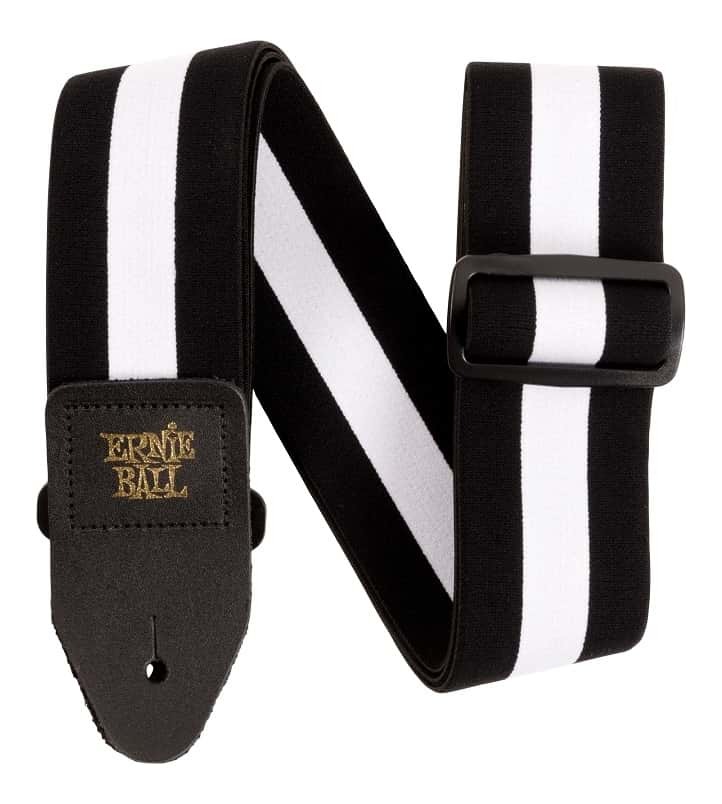 Ernie Ball 5327 Stretch Comfort Racer White Guitar Strap