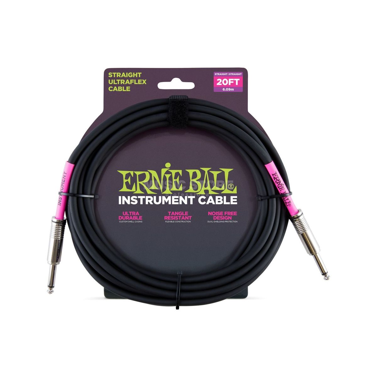 Ernie Ball 6046 Ultraflex 20 StraightStraight Instrument Cable Black online in India at johnsmusicin at the lowest price Online price in India