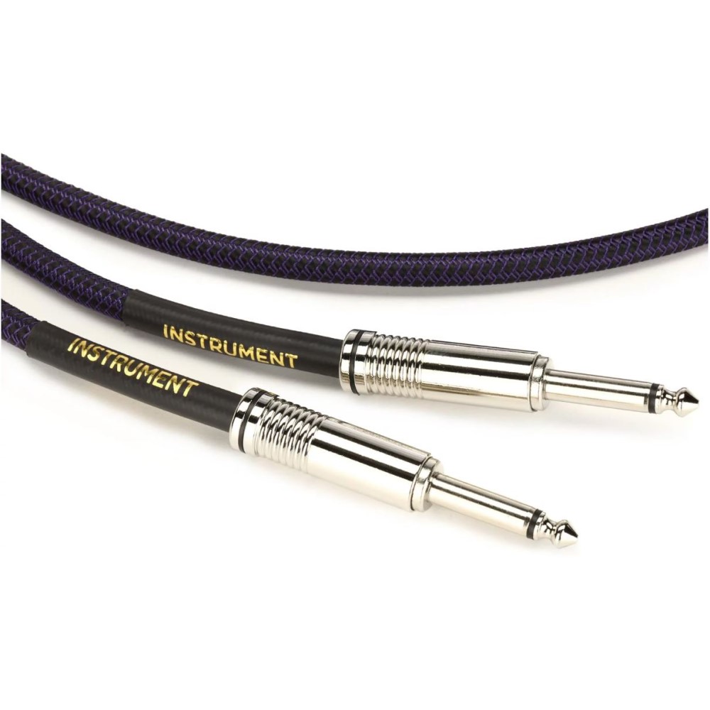 Ernie Ball P06395 Braided Straight to Straight Instrument Cable Purple Black 18ft online in India at johnsmusicin at the lowest price Online price in India